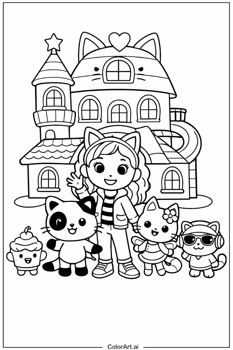 gabby's dollhouse with Friends 4