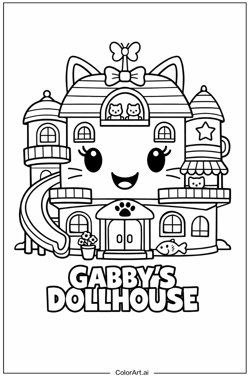 Smiling gabby's dollhouse 4