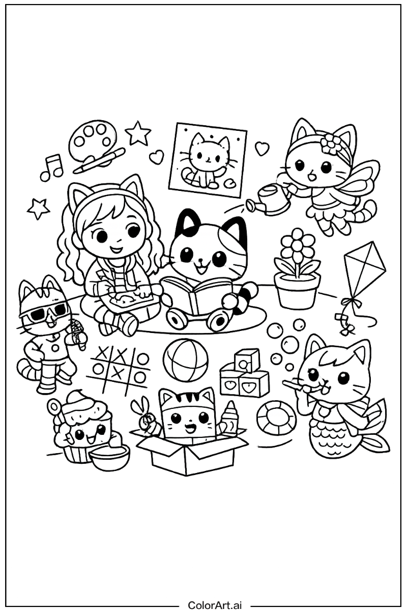 gabby's dollhouse Having Fun 4