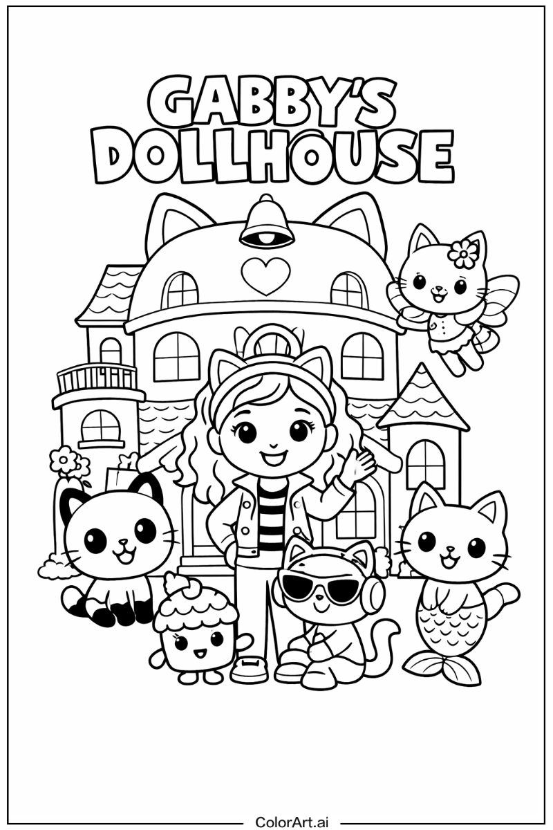gabby's dollhouse with Friends 1