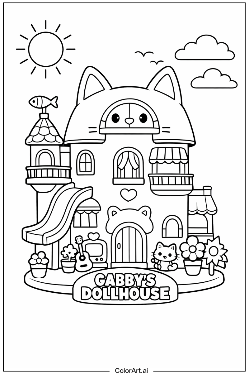 gabby's dollhouse Under the Sun 1