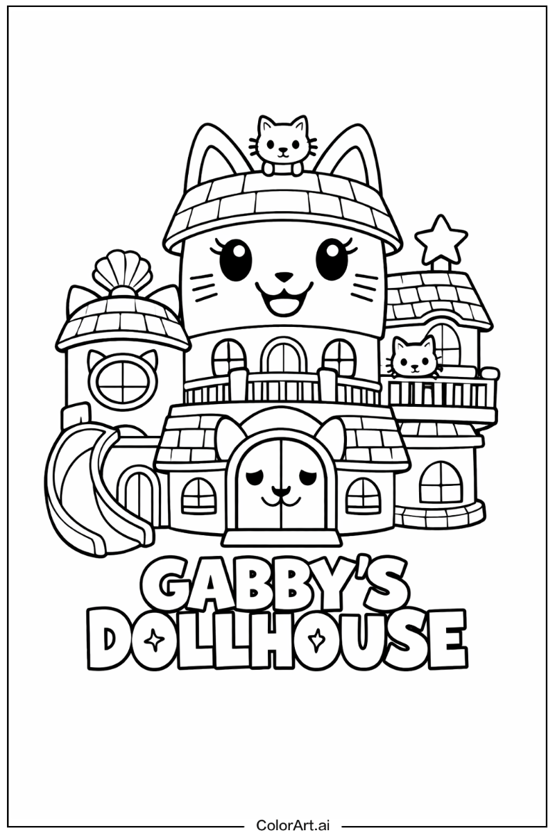Smiling gabby's dollhouse 1