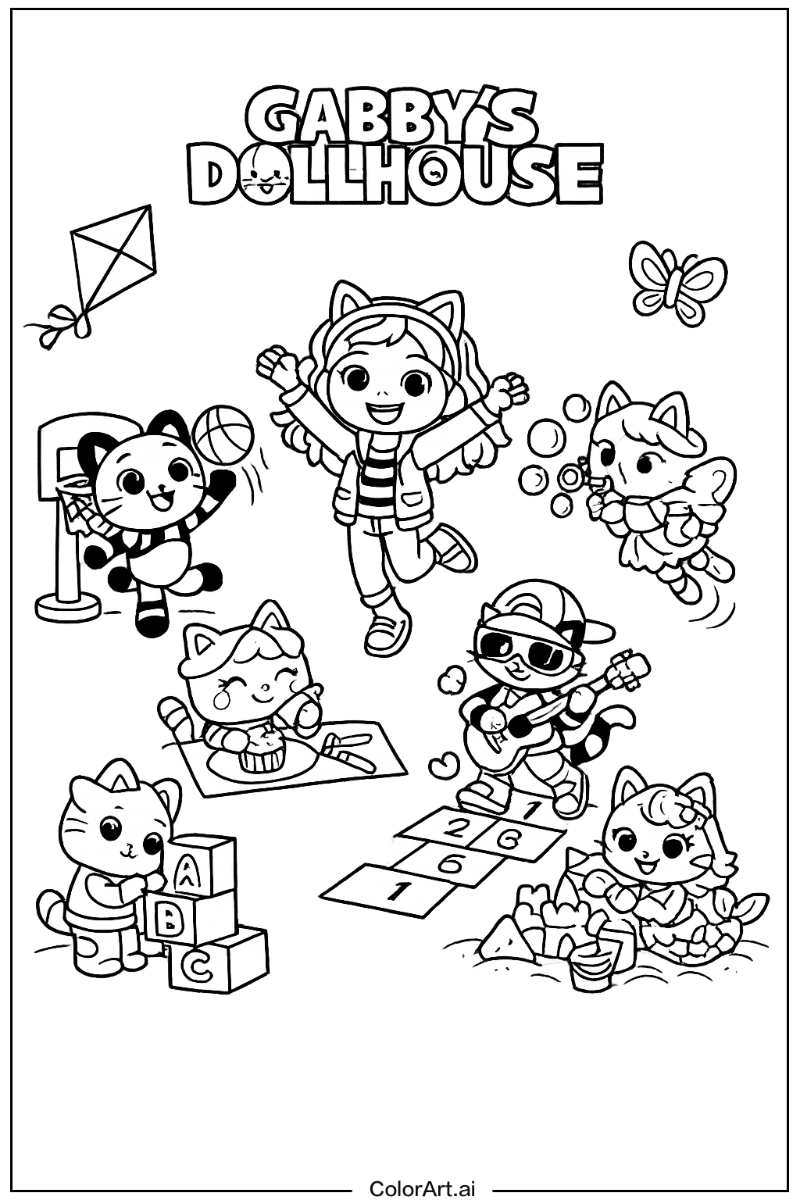 gabby's dollhouse Having Fun 1