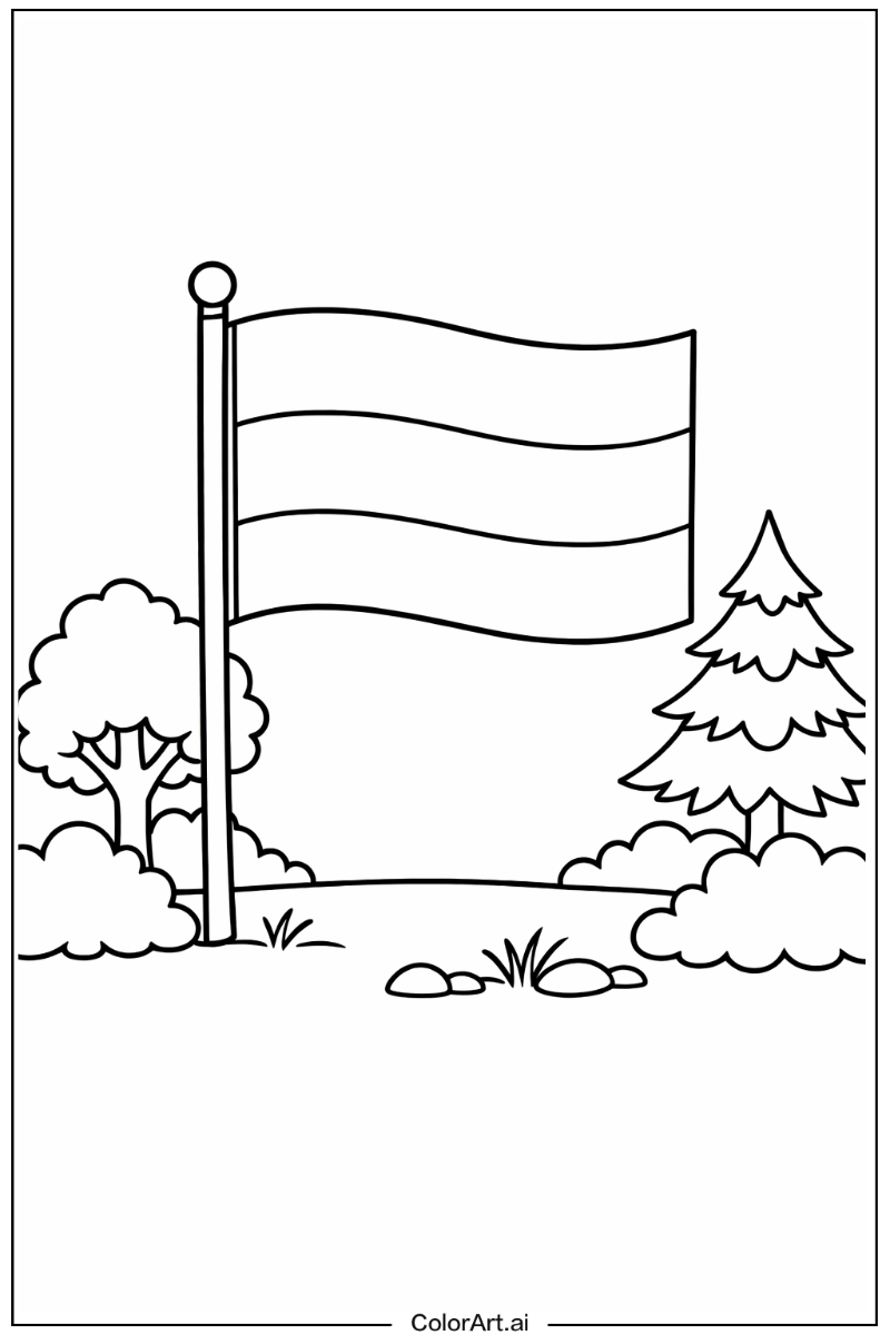 gabon flag in Nature 2