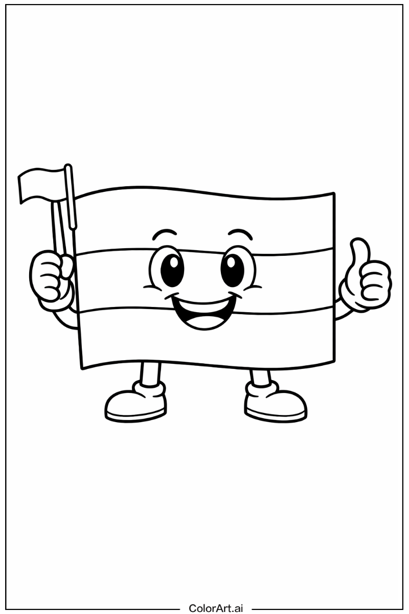 Smiling gabon flag 2