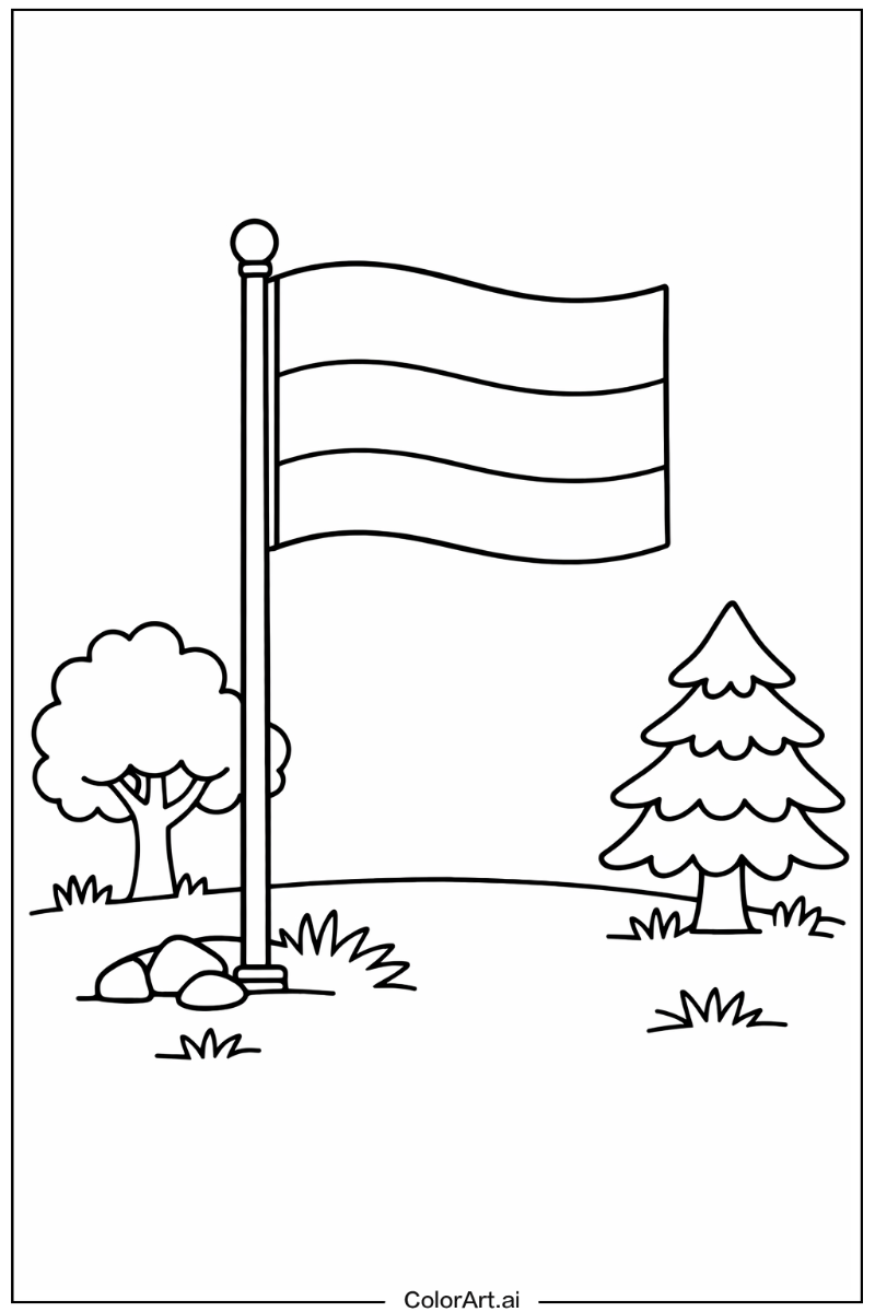 gabon flag in Nature 3