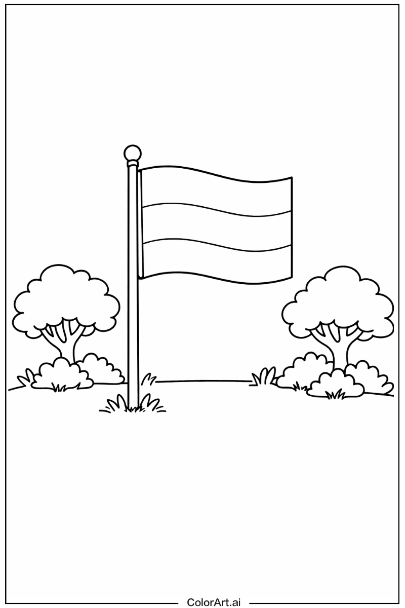 gabon flag in Nature 4