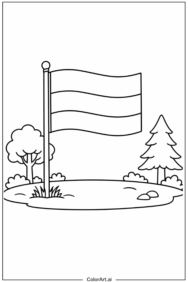 gabon flag in Nature 1