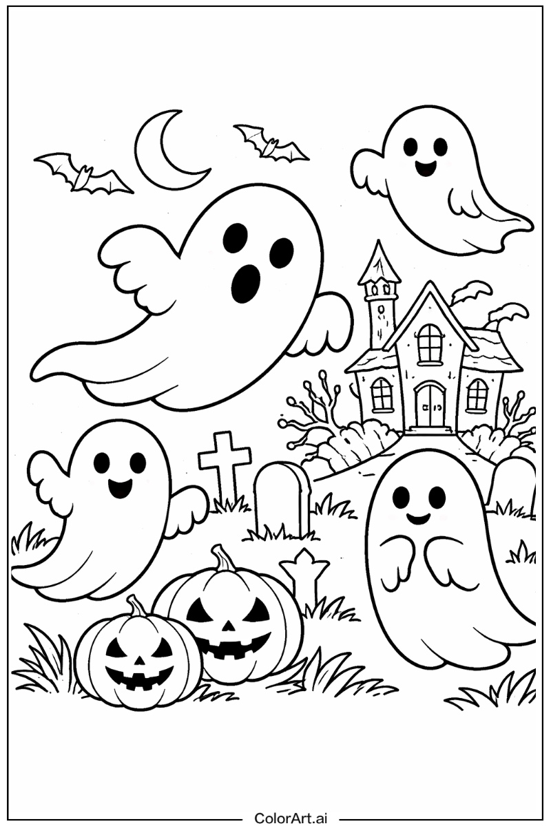 Creepy ghost Ghost Design