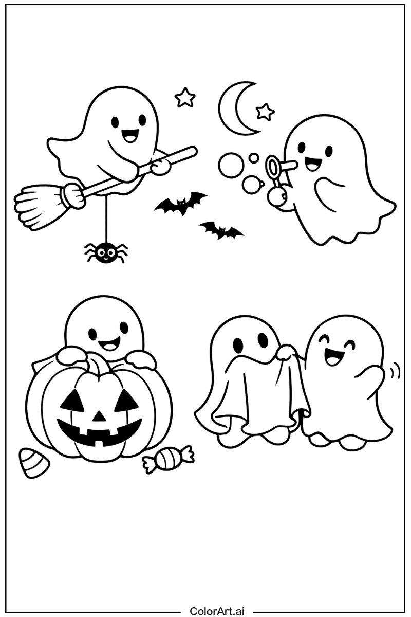 Playful ghost Ghost Scene