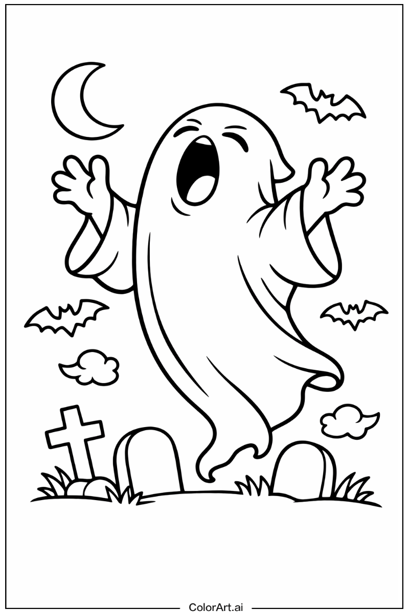 Ghost howling Ghost Design