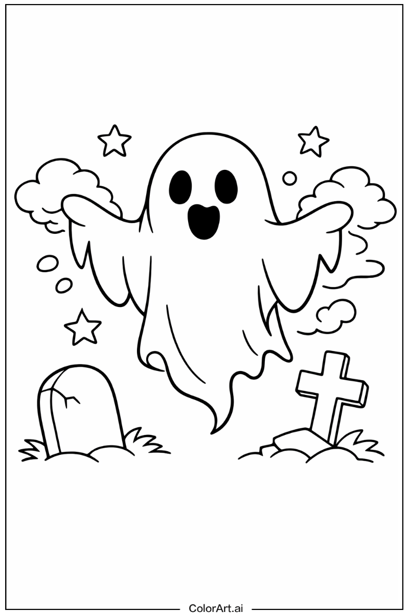 Ghost with Ghost appearing Theme