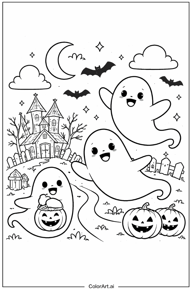 Ghost night scene Ghost Scene