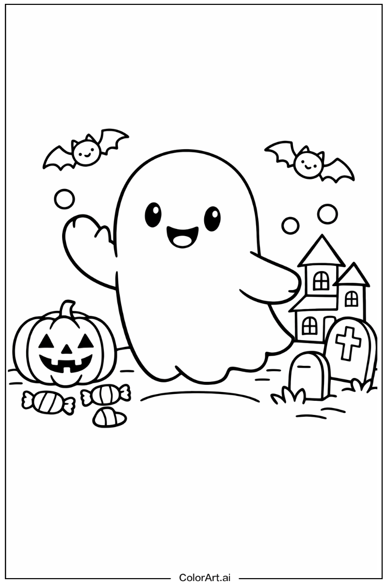 Friendly ghost Ghost Scene