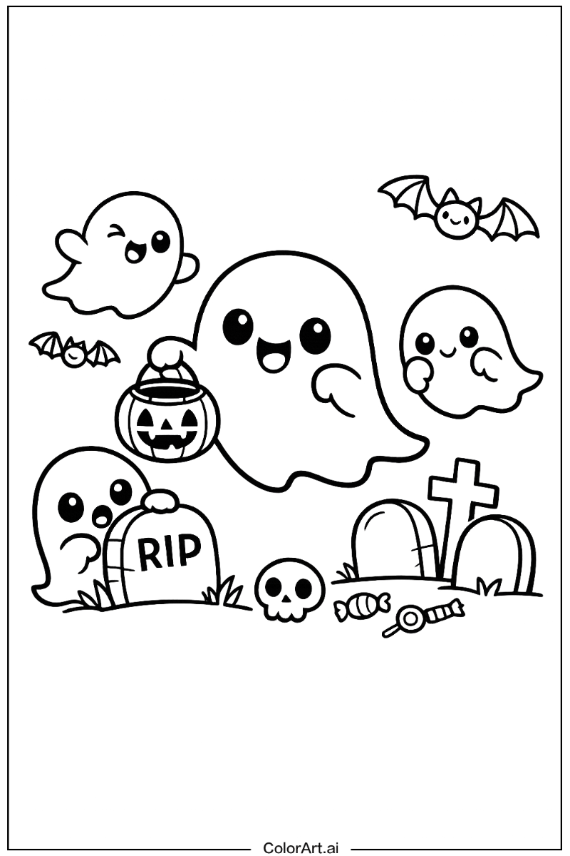 Chibi ghost Ghost Scene 2