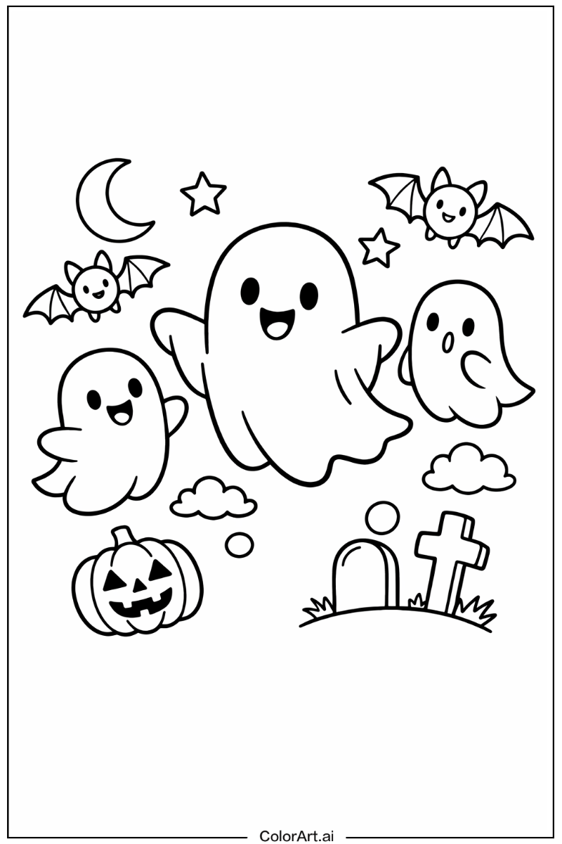 Floating ghost Ghost Scene 2