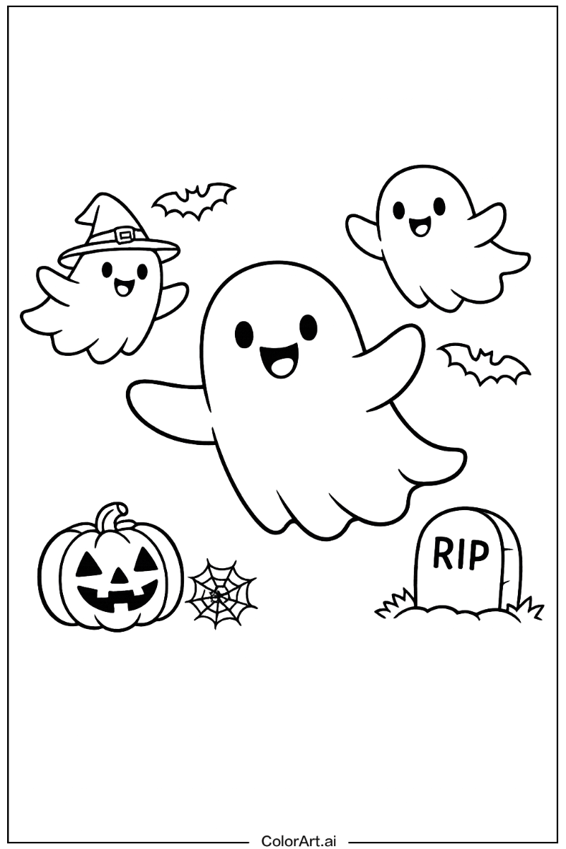 Ghost with Transparent ghost Theme 2