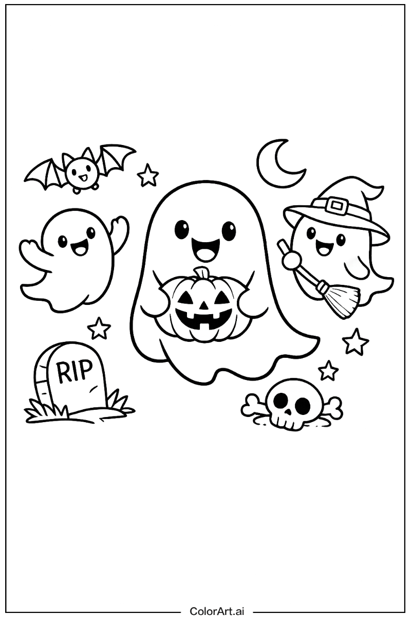 Cartoon ghost Ghost Design