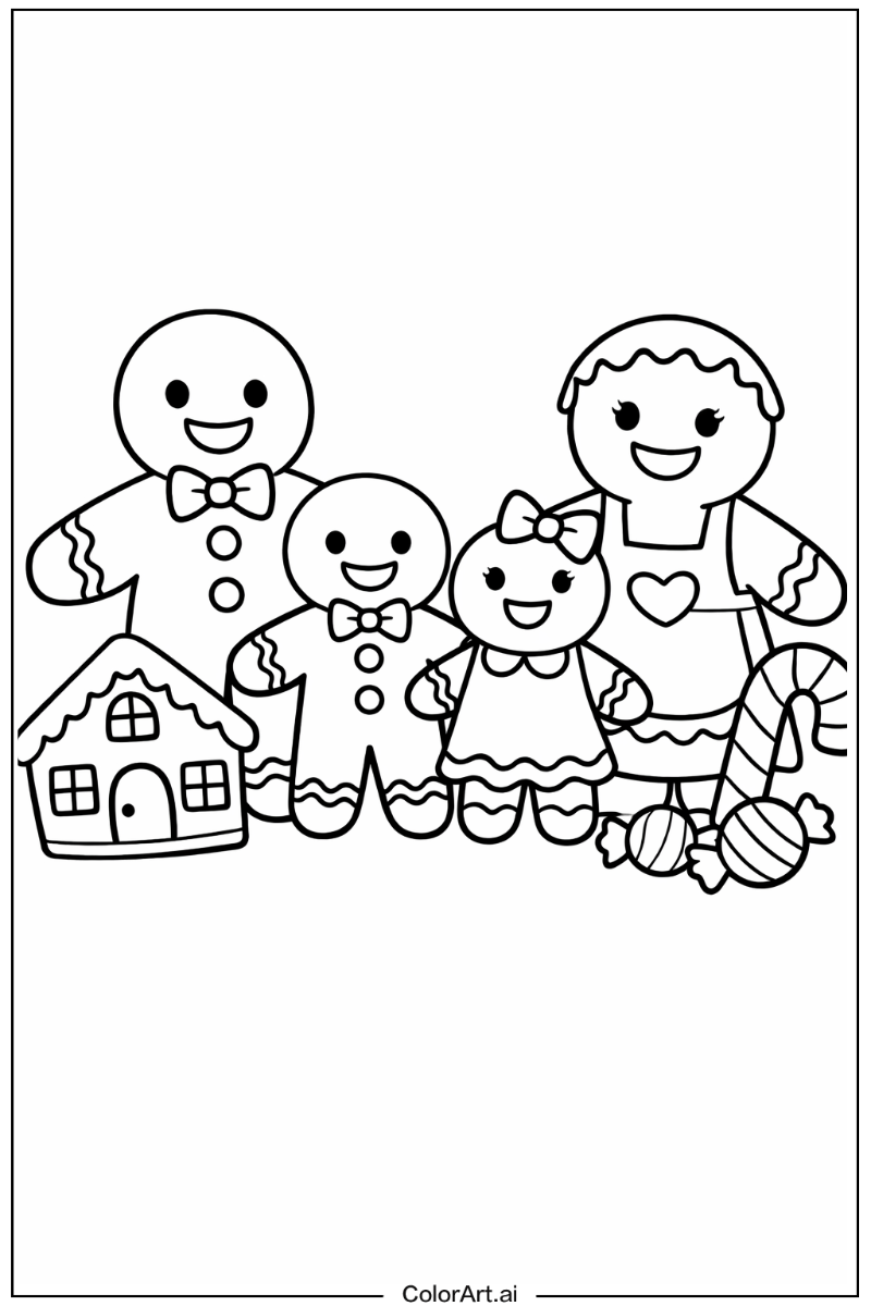 Gingerbread family Gingerbread man Scene