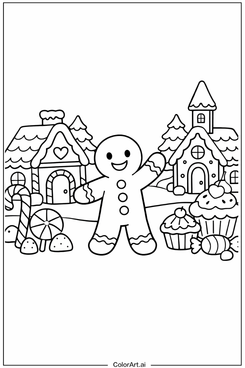 Gingerbread village Gingerbread man Design