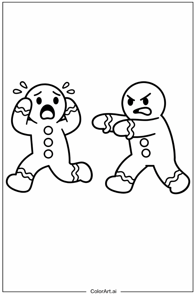 Gingerbread man scared Gingerbread man Scene 2
