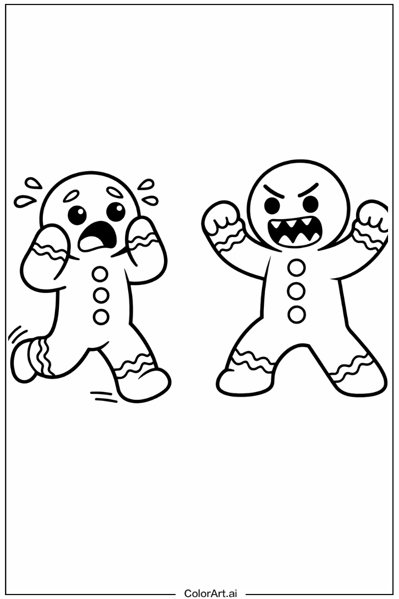 Gingerbread man scared Gingerbread man Scene