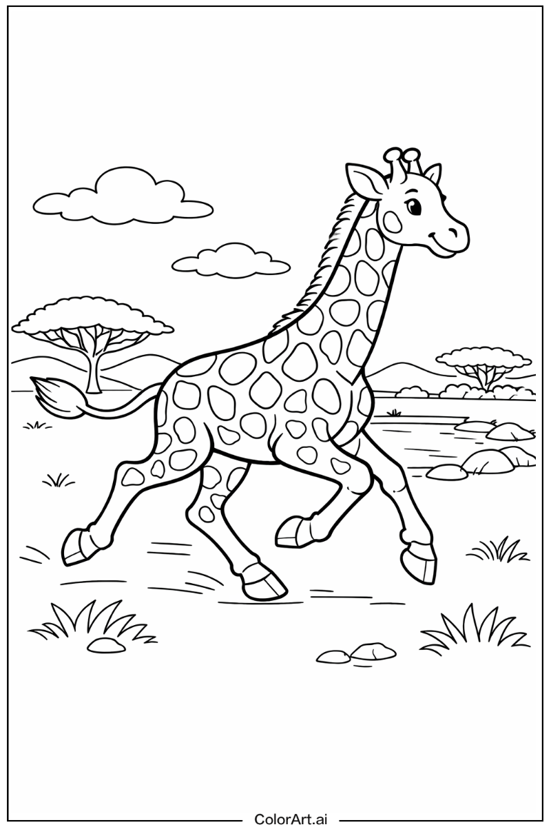 Running Giraffe Design