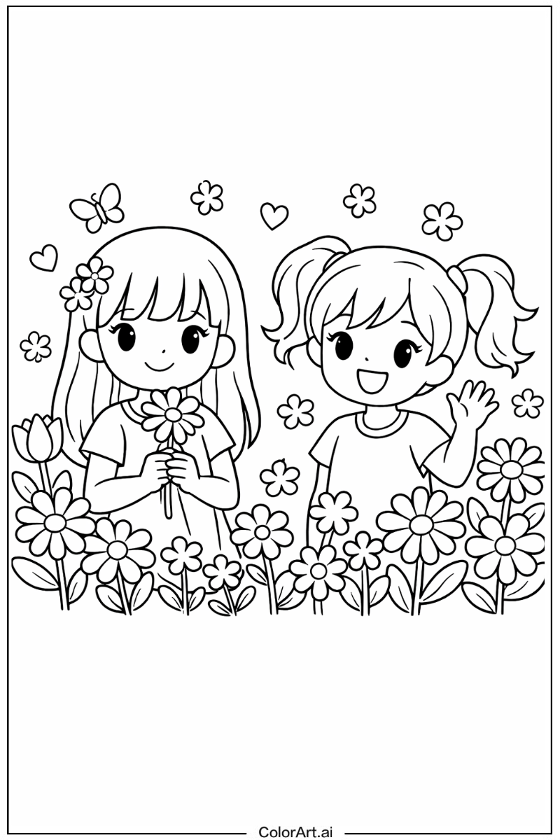 Girls with Flowers 2