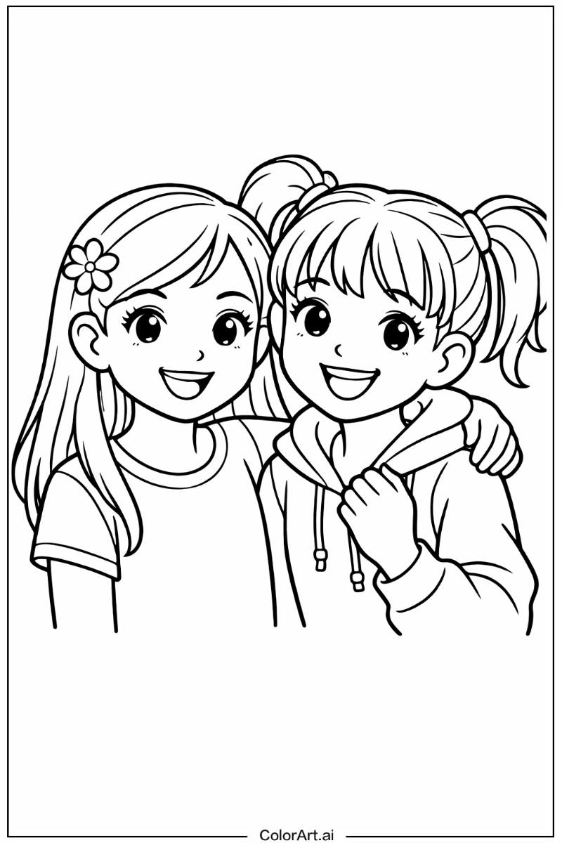 Happy Girls Portrait