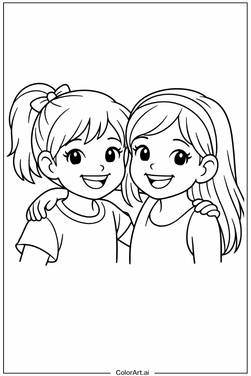 Happy Girls Portrait 3