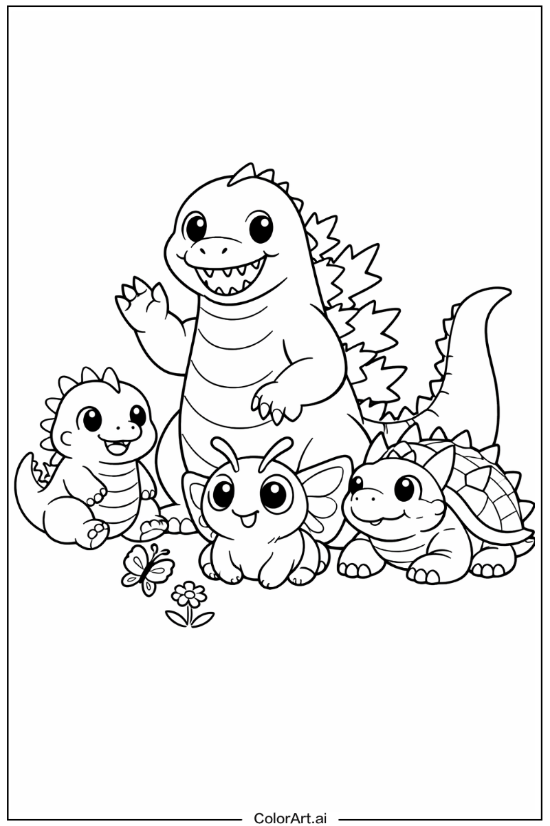 Godzilla with Friends 4