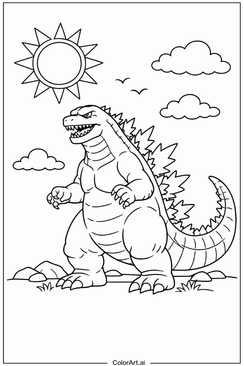 Godzilla Under the Sun 4