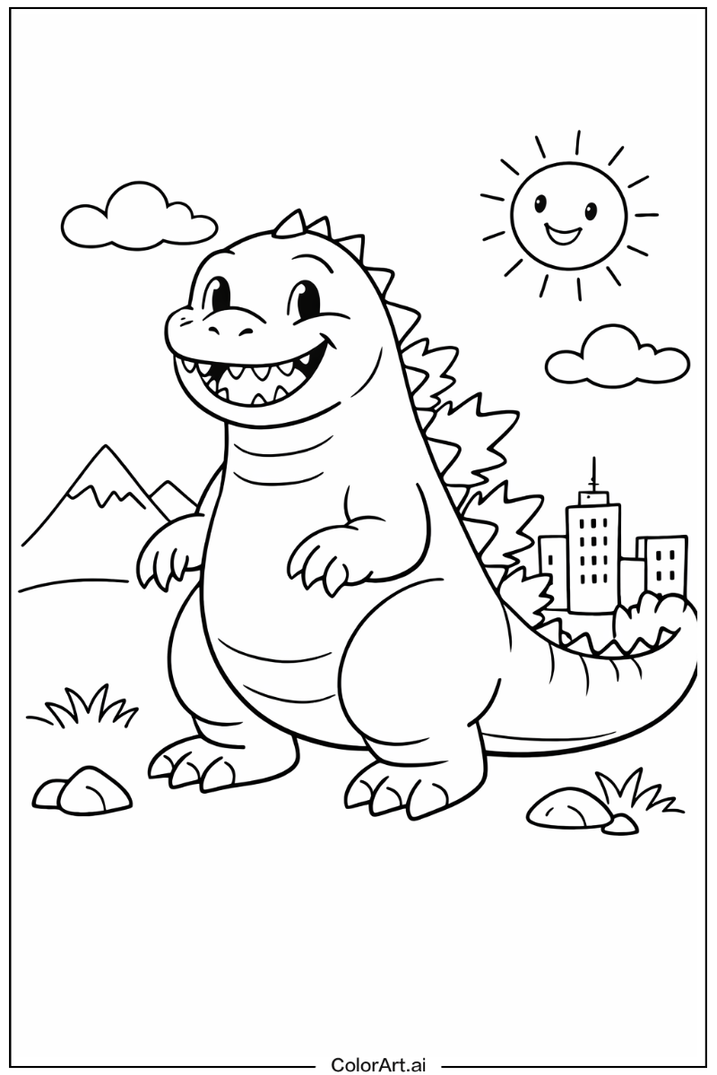 Smiling Godzilla 4