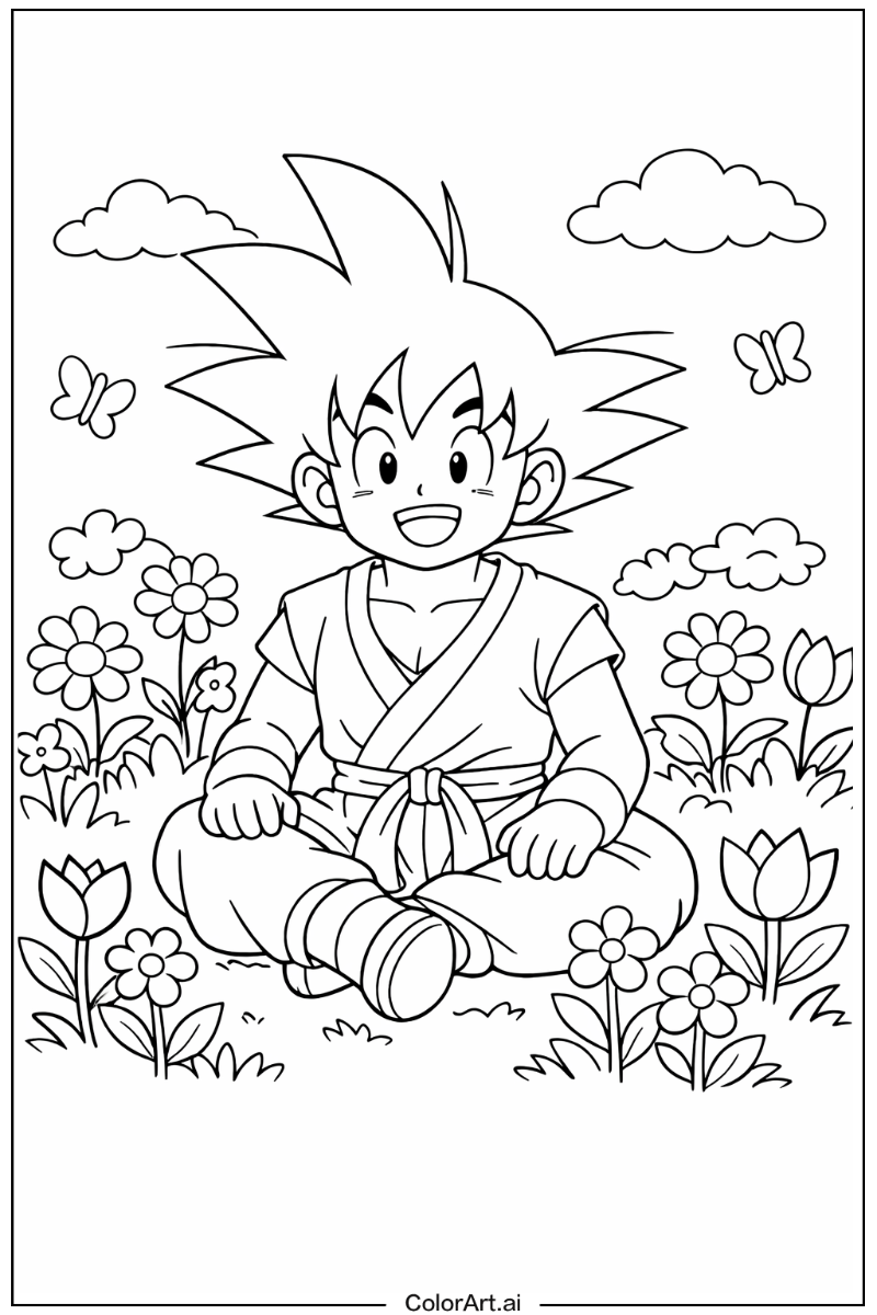 55 Free goku Coloring Pages