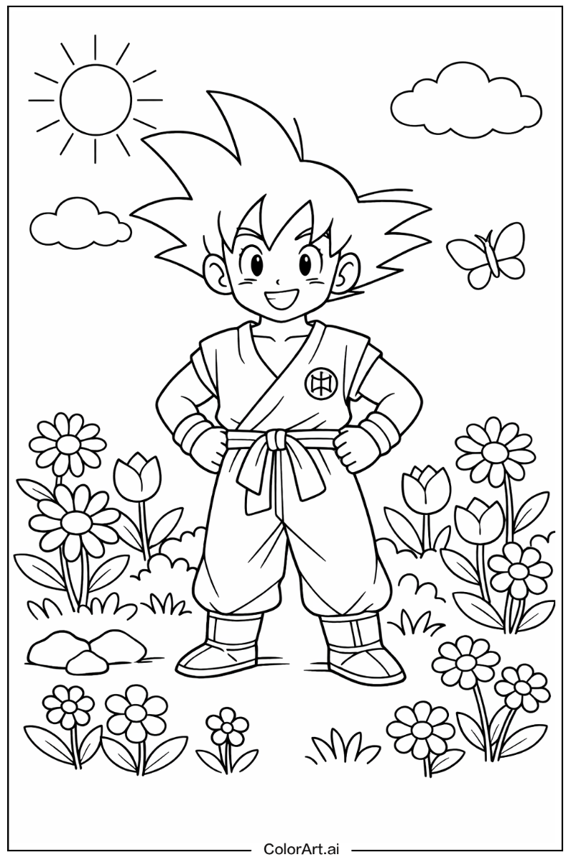 goku in a Garden 2