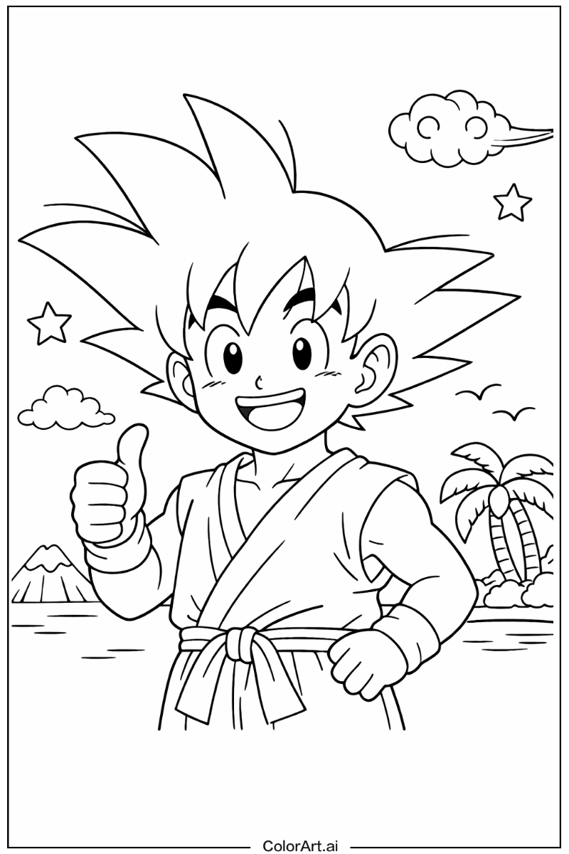 Smiling goku 2