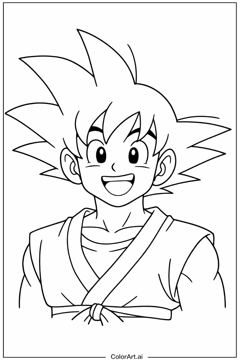 Happy goku Portrait 3