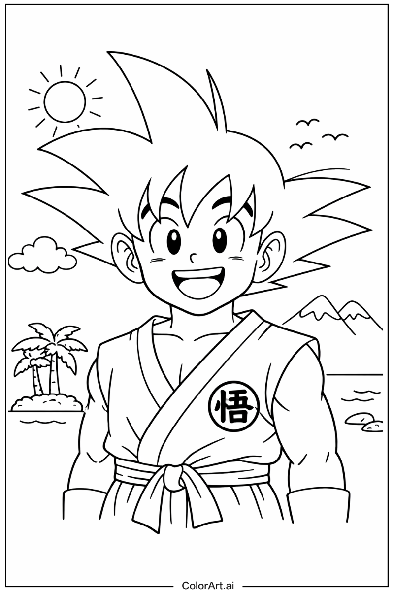 Smiling goku 3