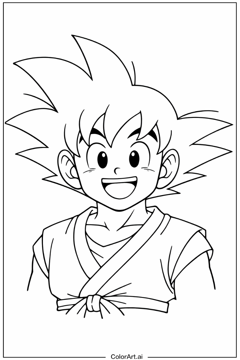 Happy goku Portrait 4