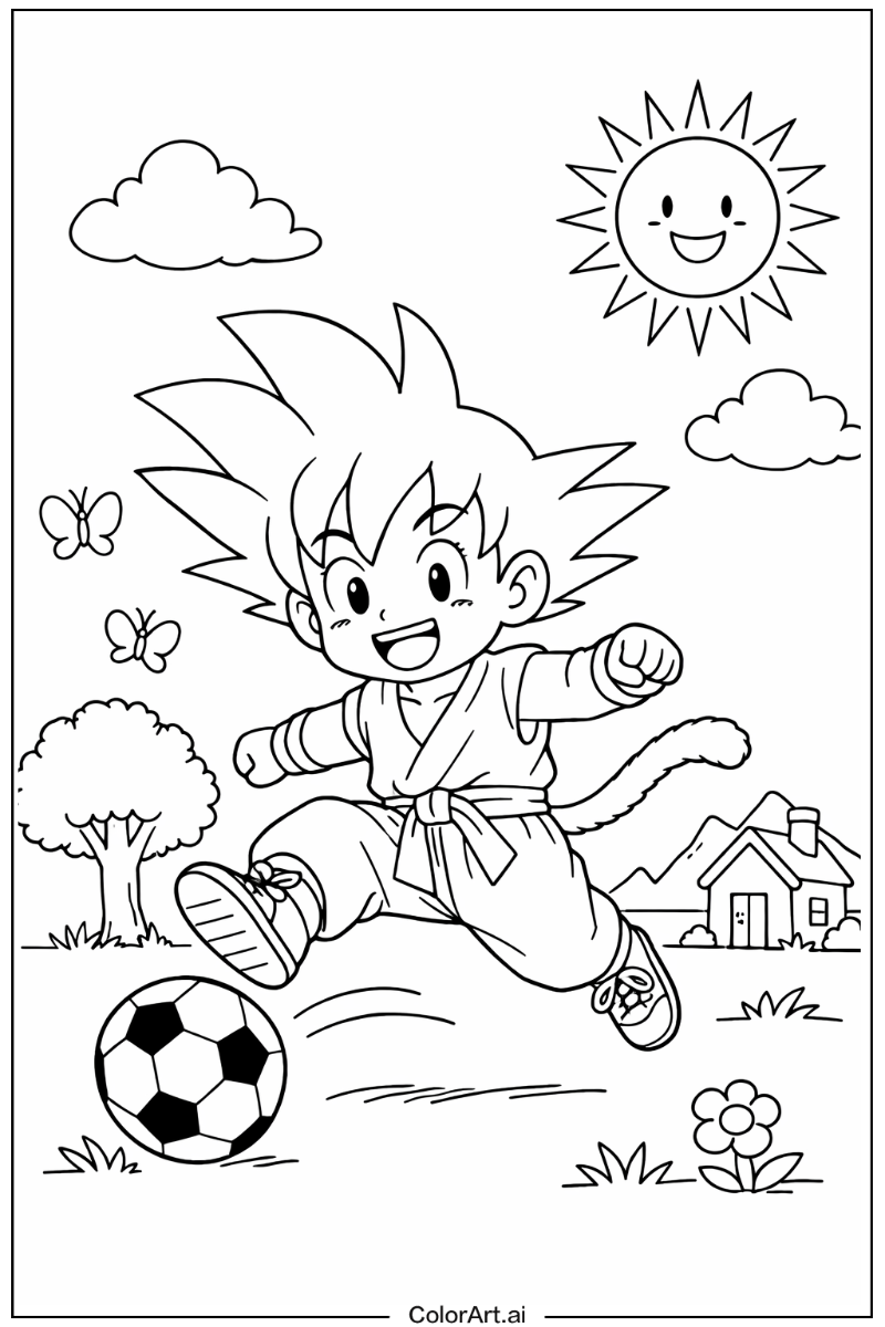 goku Playing Outside 4
