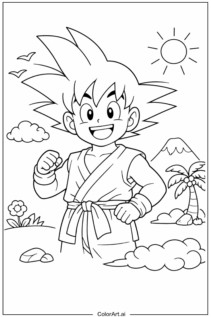 Smiling goku 4