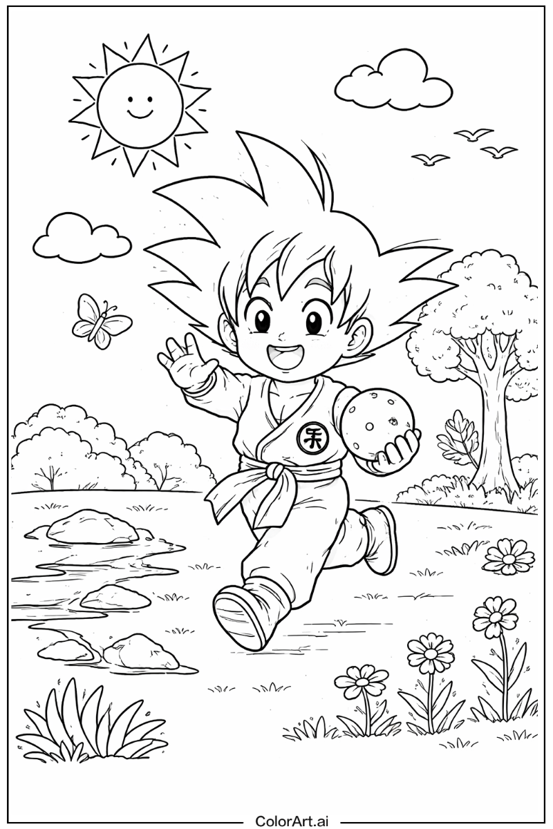 goku Playing Outside 5