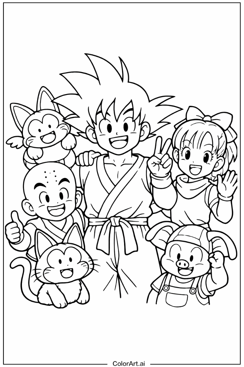 goku with Friends
