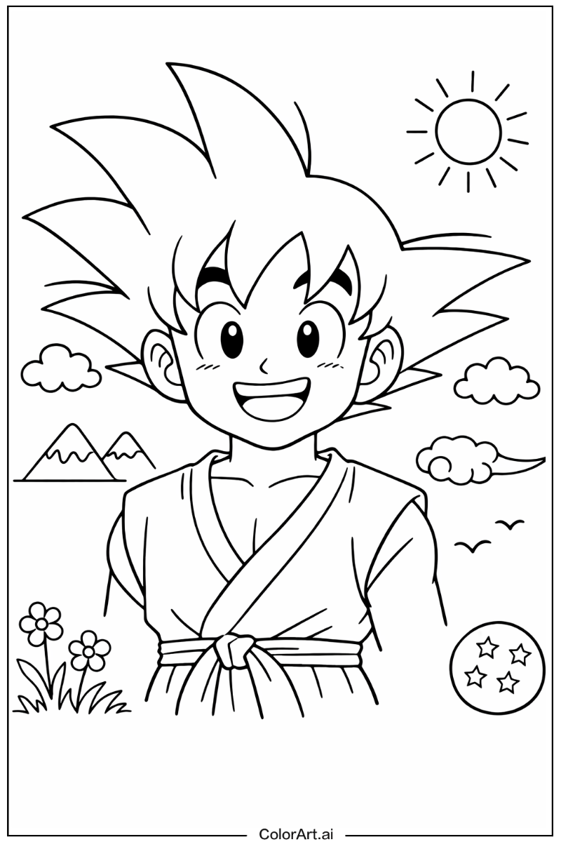 Smiling goku 5