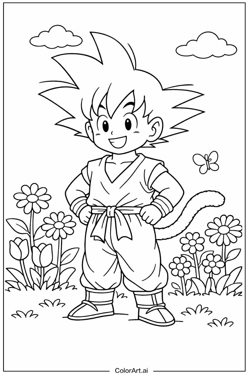 goku in a Garden 6