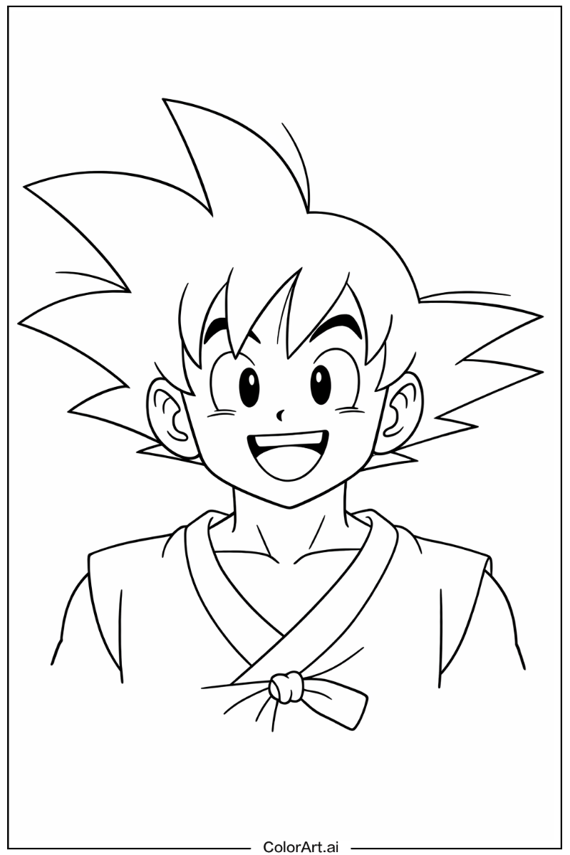 Happy goku Portrait 6