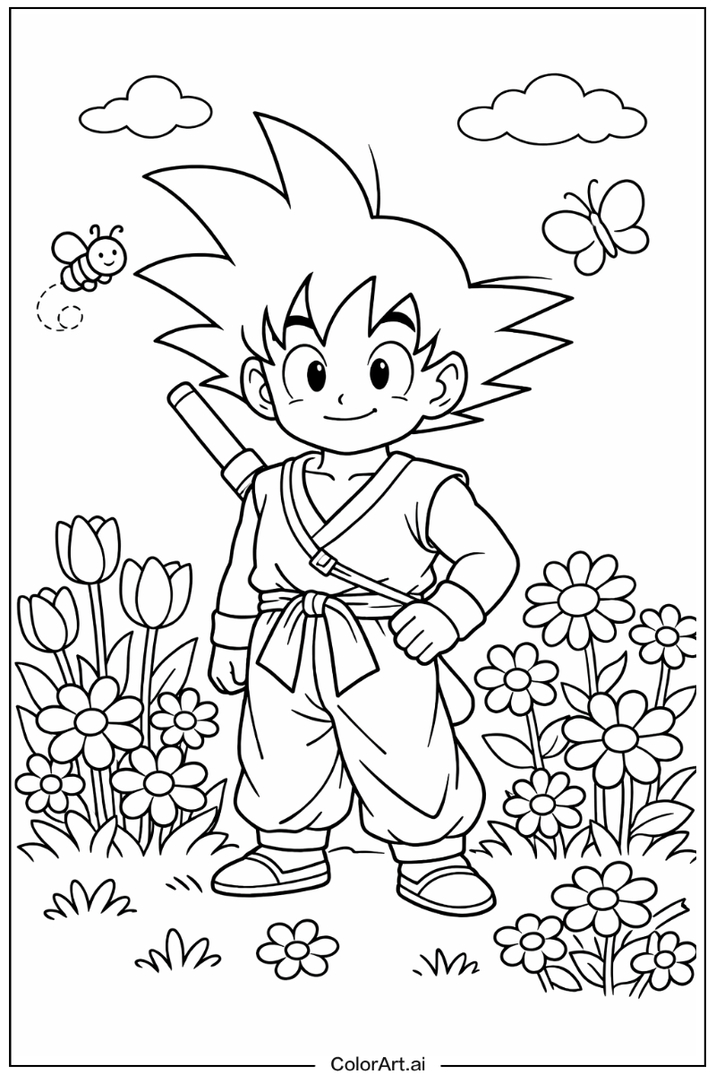 goku in a Garden 7
