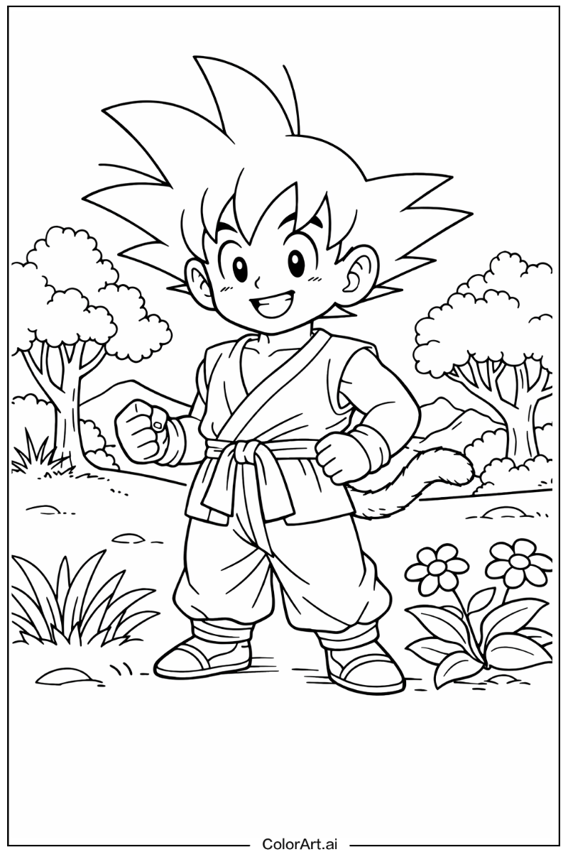 goku in Nature