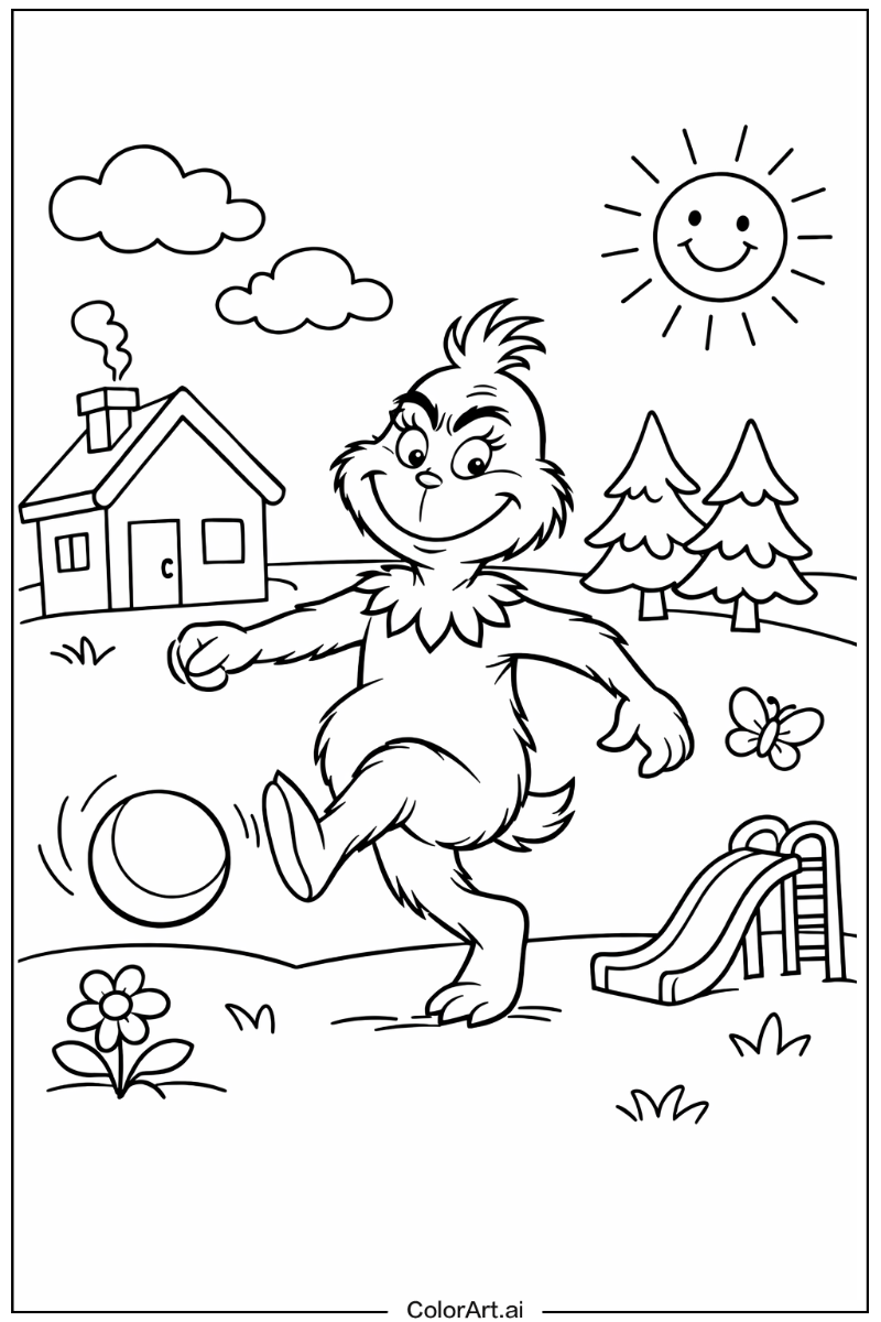 Grinch Playing Outside 2