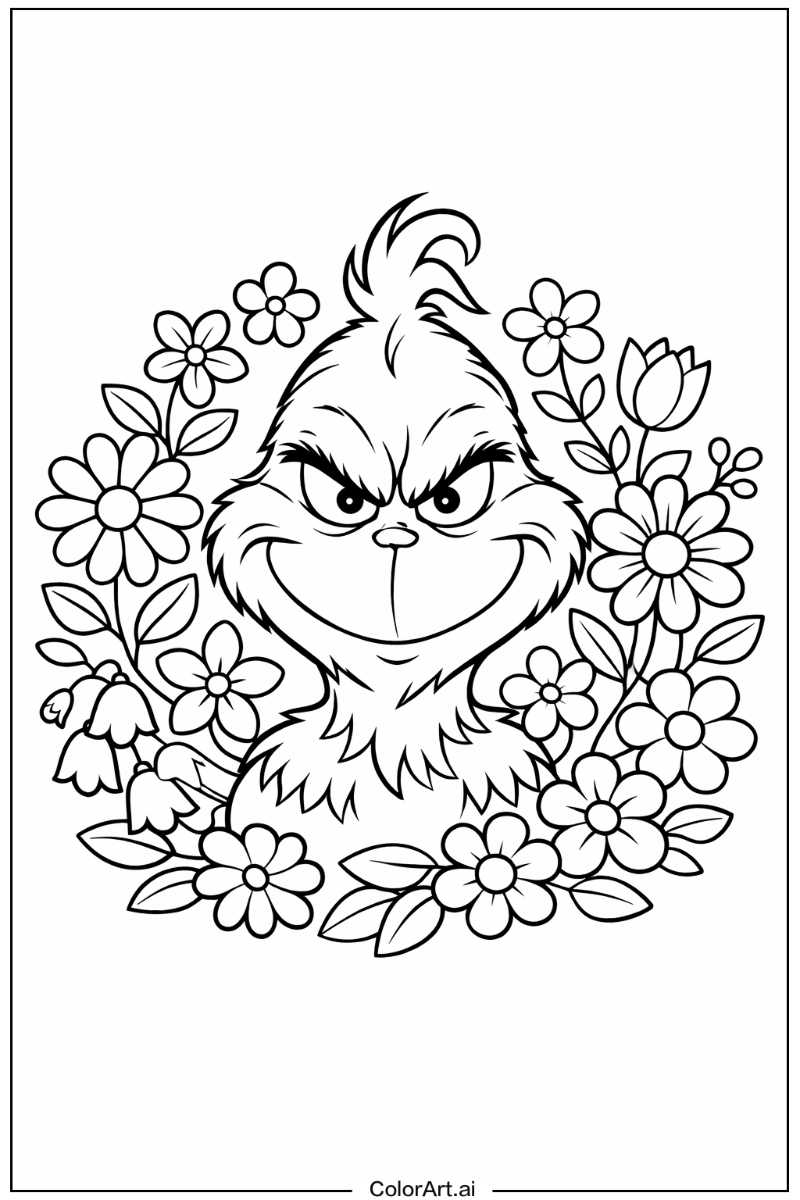 Grinch with Flowers 7
